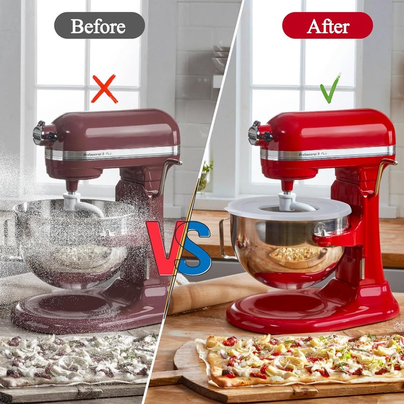 Kitwanda Stainless Steel Lift Bowl Compatible with Kitchenaid 7-qt. Mixing Bowl with Ergonomic Handle and Lid - Image 3