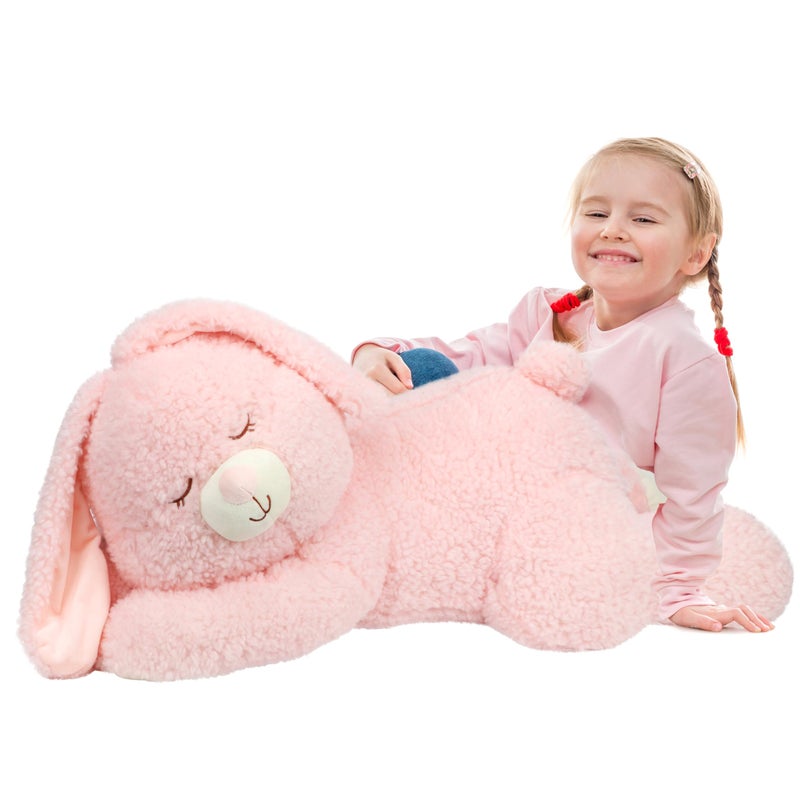 Cudhug Bunny Stuffed Animal Giant 32 Easter Stuffed Bunny Large Soft Plush Rabbit Toy Birthday Party Gifts for Kids Girls Boys - Image 3