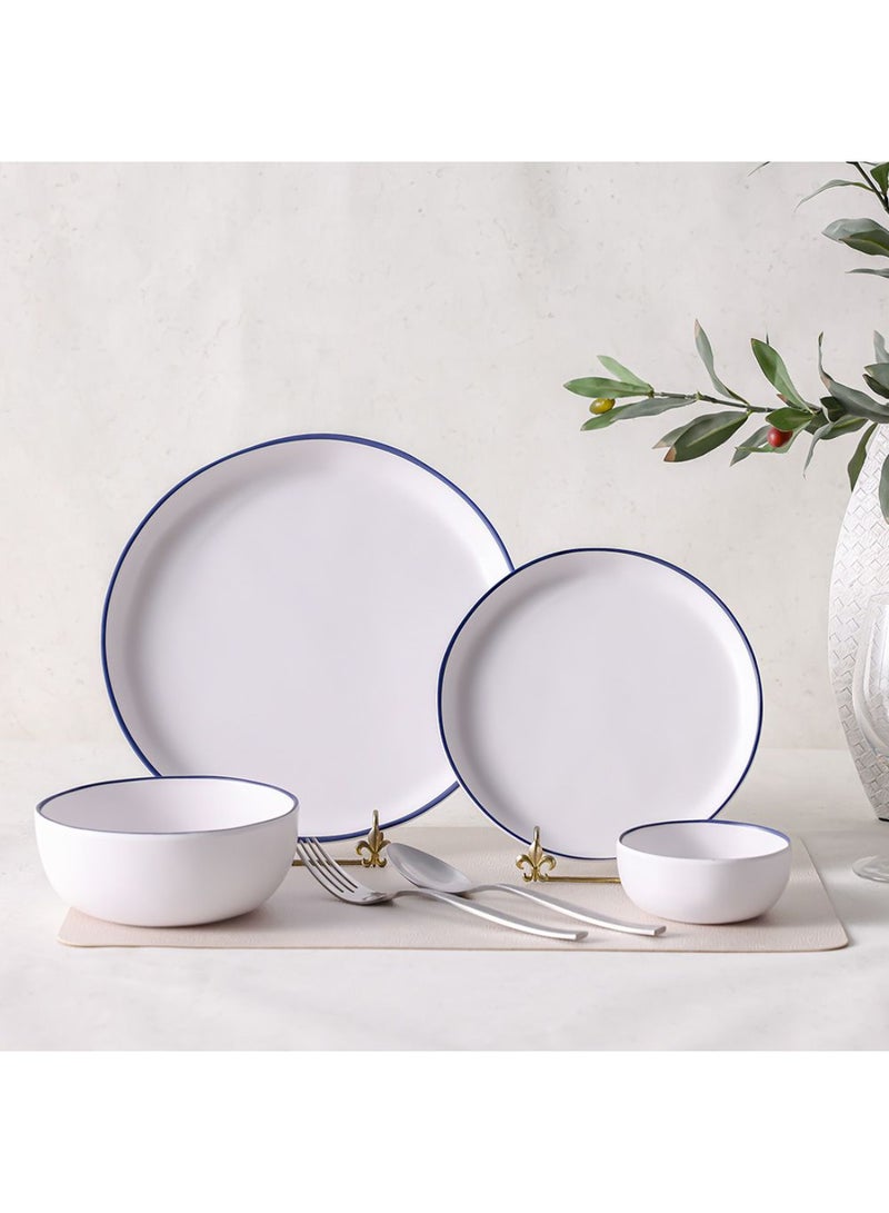 DANUBE HOME Milano Melamine Small Plate – Durable, Lightweight Melamine Dinnerware Plate for Home, Kitchen & Outdoor Use, Easy to Clean, Stylish Small Serving Plate 20 Cm White  - Image 4