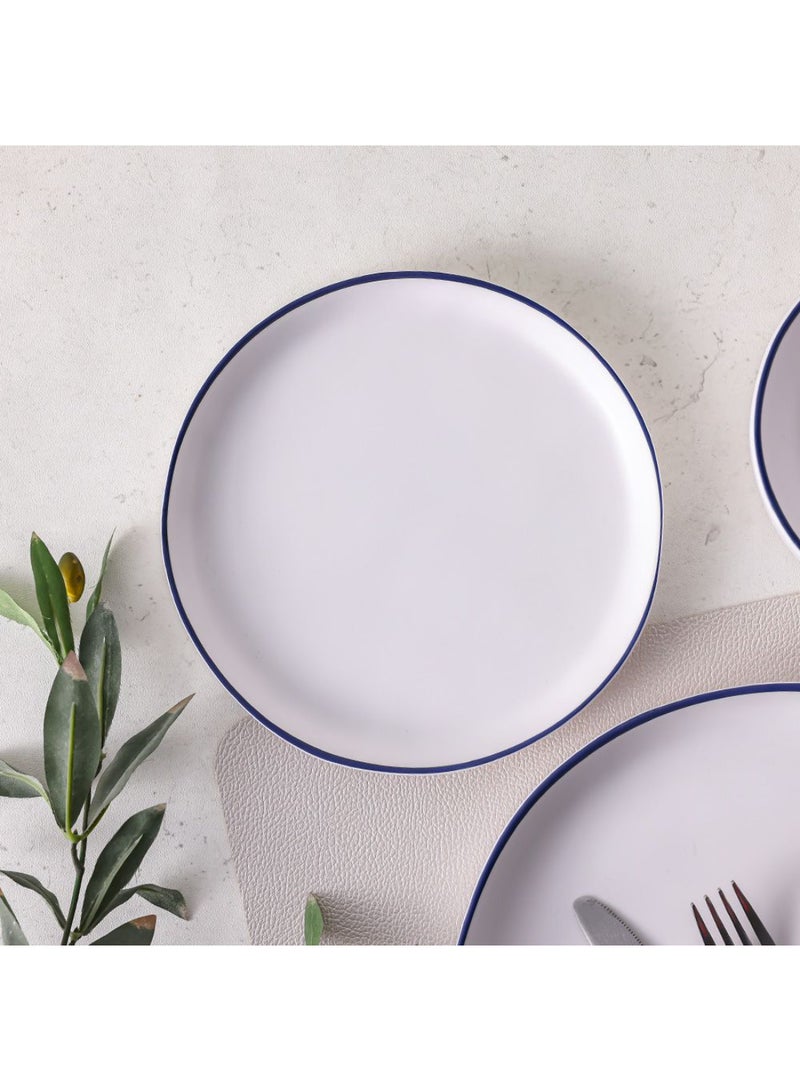 DANUBE HOME Milano Melamine Small Plate – Durable, Lightweight Melamine Dinnerware Plate for Home, Kitchen & Outdoor Use, Easy to Clean, Stylish Small Serving Plate 20 Cm White  - Image 3