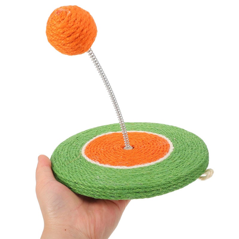 Interactive Cat Teaser Wand With Sisal Ball Chew Resistant Toy For Indoor Kitten Play - Image 5