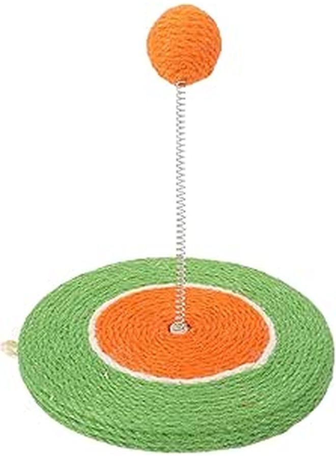 Interactive Cat Teaser Wand With Sisal Ball Chew Resistant Toy For Indoor Kitten Play - Image 1