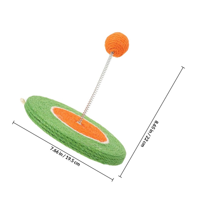 Interactive Cat Teaser Wand With Sisal Ball Chew Resistant Toy For Indoor Kitten Play - Image 3