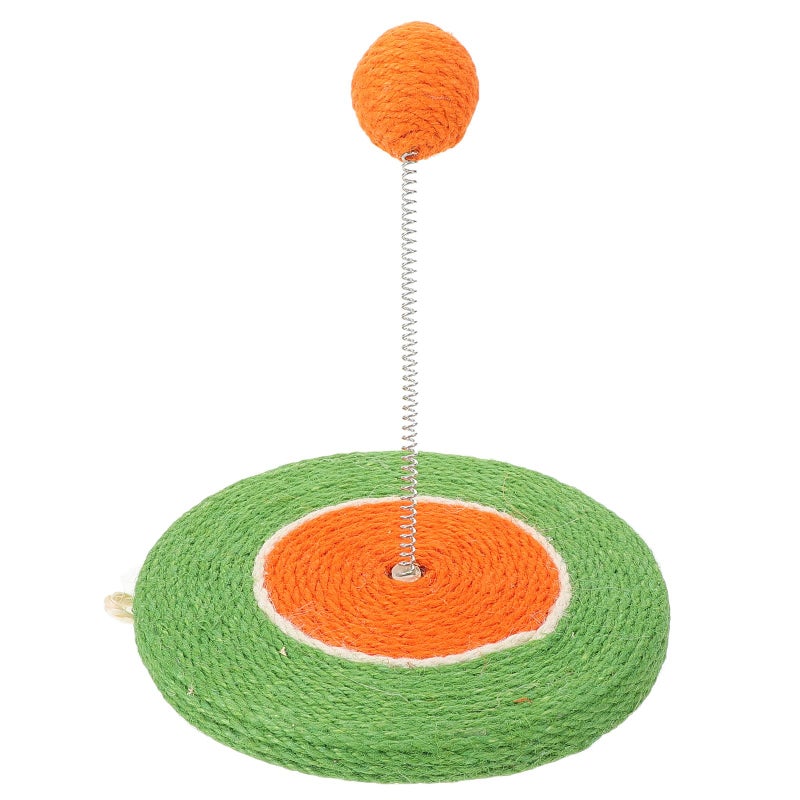 Interactive Cat Teaser Wand With Sisal Ball Chew Resistant Toy For Indoor Kitten Play - Image 2