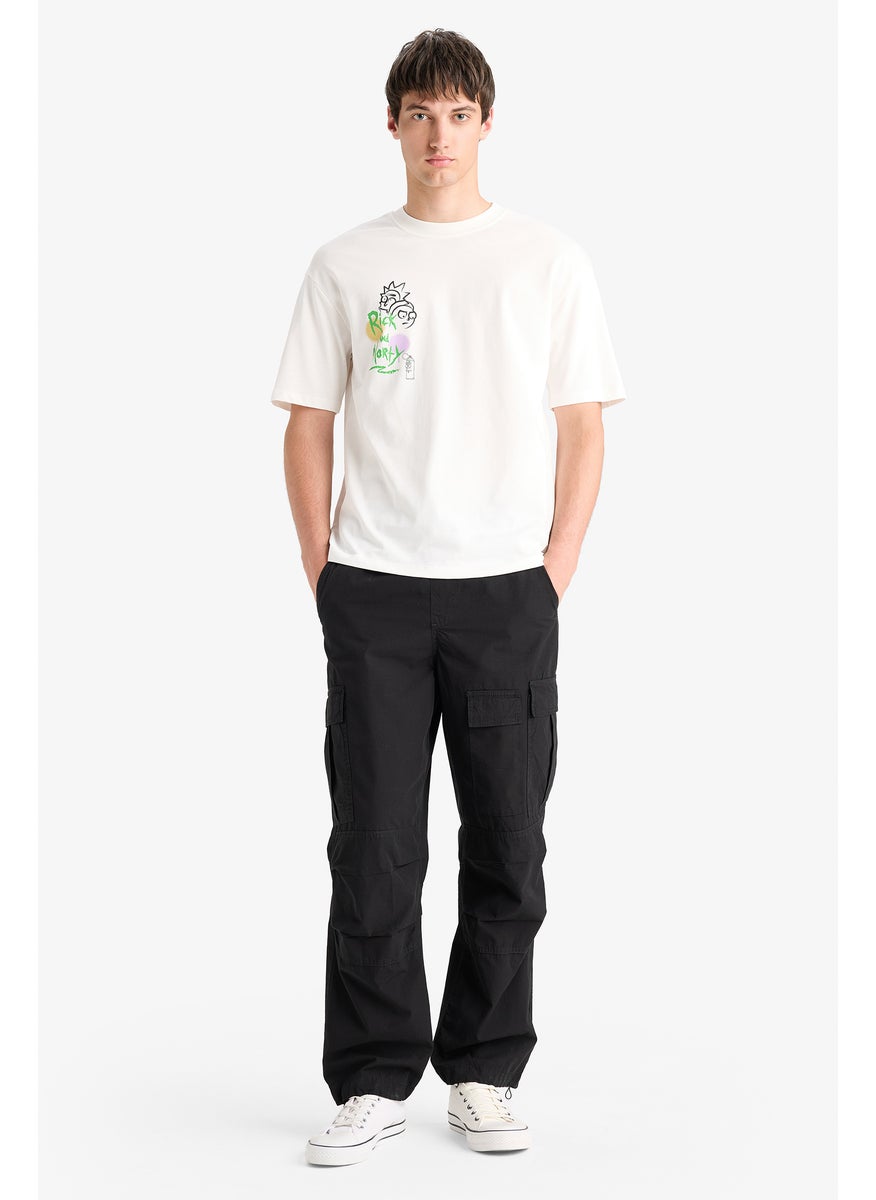 DeFacto Man Comfort Fit Rick and Morty Licensed Crew Neck Printed T Shirt  - Image 3
