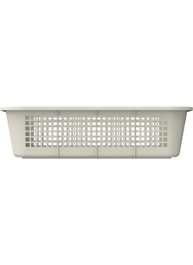 Cosmoplast Large 40 X  31 X  11 Cm Fruit Tray Storage Basket Plastic (Off White)  - Image 4