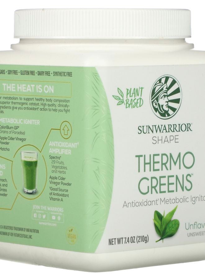 Sunwarrior Shape Thermo Greens Unflavored 7.4 oz (210 g) - Image 2