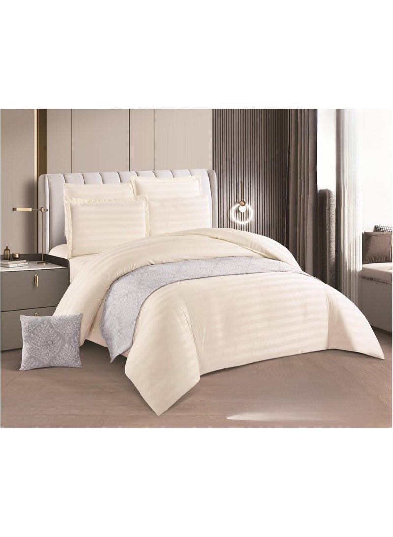 مارك مفرش نفرين فندقي ملكي ليمنحك الاناقة والراحه من اجود أنواع الخامات مقاس 240*260سم - Image 1