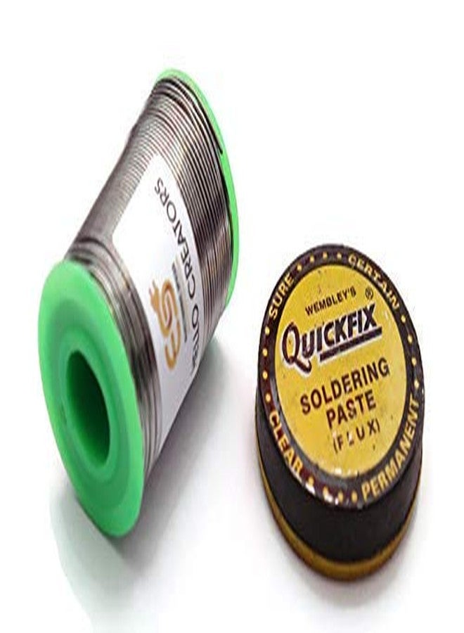 Electronicspices Electronic Spices COMBO OF 250G BIG Tin Lead Rosin Core Soldering wire + 50G Soldering Paste (Flux) - Image 1