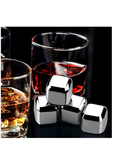 Creative Stainless Steel Ice Cube, Reusable Cooling Metal Ice Grains for Drinks, No-Dilution Not-melt Cooling Fast Cooler Drinks Cube