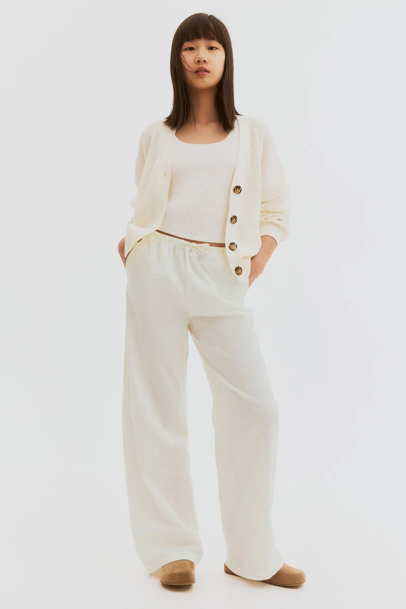 H&M Linen-blend trousers