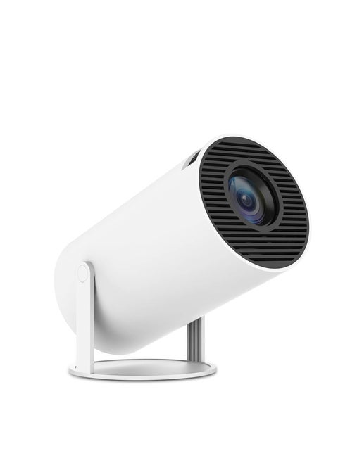 جهاز عرض صغير يدعم دقة 4K 1080P، جهاز عرض محمول يدور بزاوية 180 درجة، WiFi6 BT 5.0، Android 11، تصحيح أفقي تلقائي ذكي، جهاز عرض أفلام خارجي قابل للدوران متوافق مع الهاتف