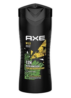 Axe Wild Body Wash for Clean and energized Skin Jungle Pine & Eucalyptus Infused with Essential Oils, 473ml