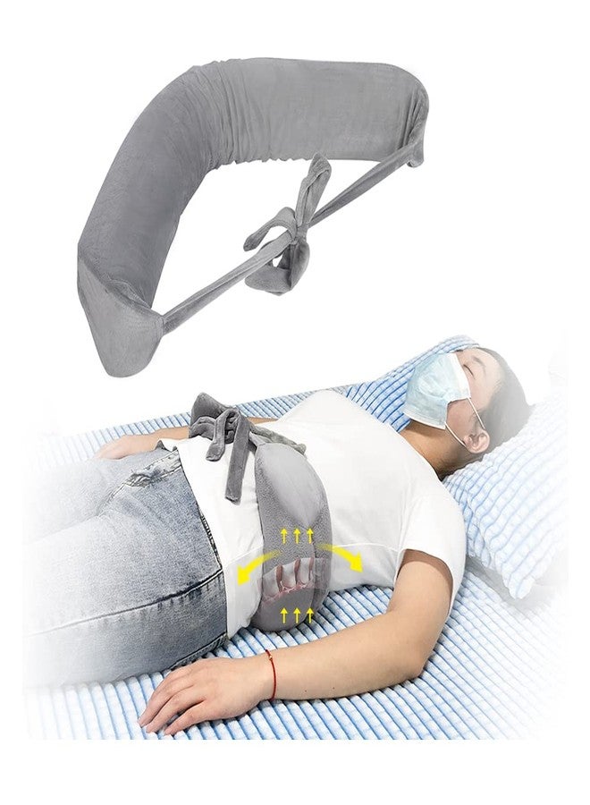 KAVIL Lumbar Roll Pillow For Bed Lower Back Pain Support Pillow For Sleeping Scoliosis Waist Pillow For Side Sleepers Early Compliance Back Surgery Recovery Pillow for Office Chairs, Car, Couch (Grey) - Image 1