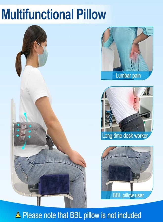 KAVIL Lumbar Roll Pillow For Bed Lower Back Pain Support Pillow For Sleeping Scoliosis Waist Pillow For Side Sleepers Early Compliance Back Surgery Recovery Pillow for Office Chairs, Car, Couch (Grey) - Image 4