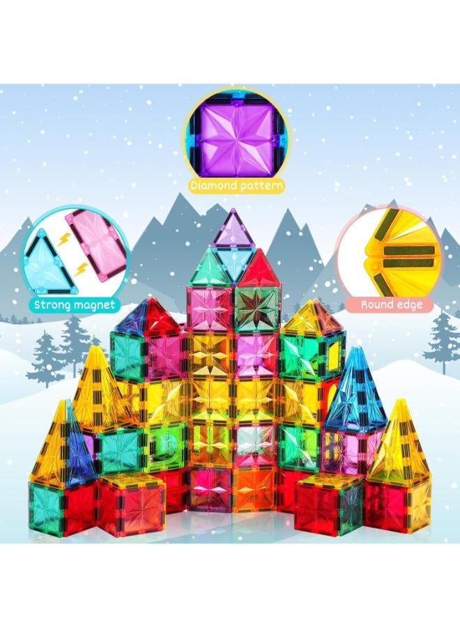 Magnet Tiles 97-Piece Magnetic Building Blocks – STEM Construction Toy - Image 3