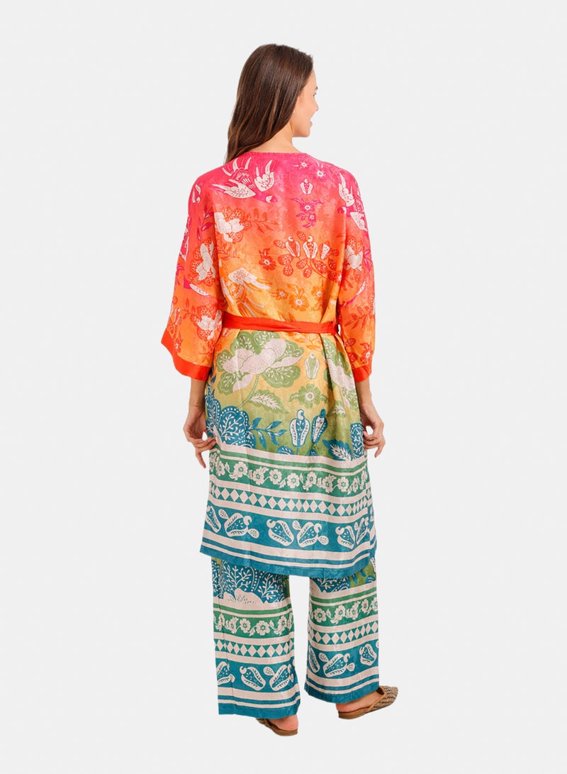 Carina Colored Floral 3-Piece Pyjama - Image 4