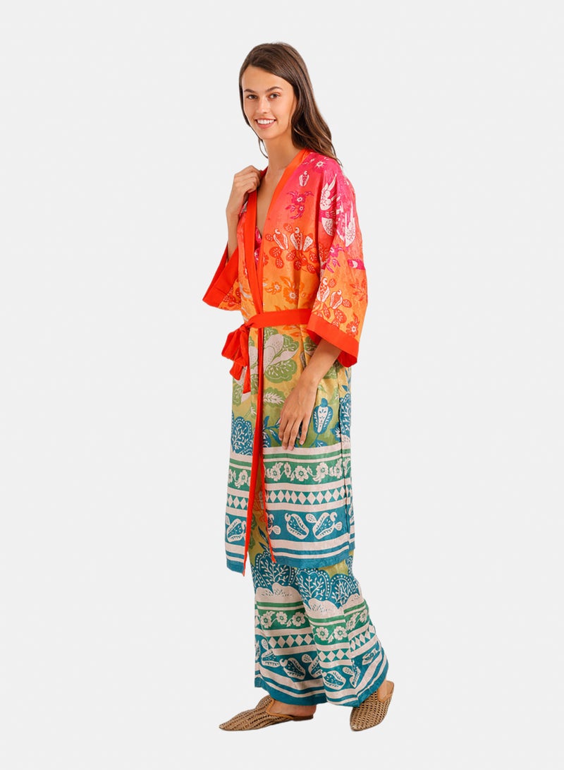 Carina Colored Floral 3-Piece Pyjama - Image 3