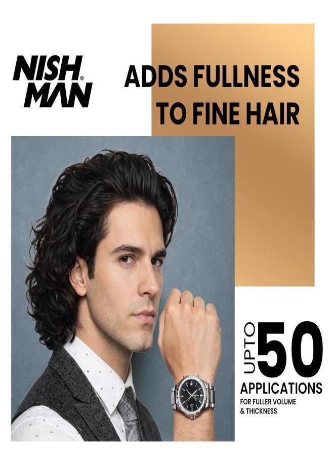 Nishman Barber Professional Styling Hair Powder P1 – 30g | Hair Volumizing Powder for Men | Strong Hold | Natural Matte Finish | Instant Volume & Texture | Long Lasting Hair Styler - Image 4