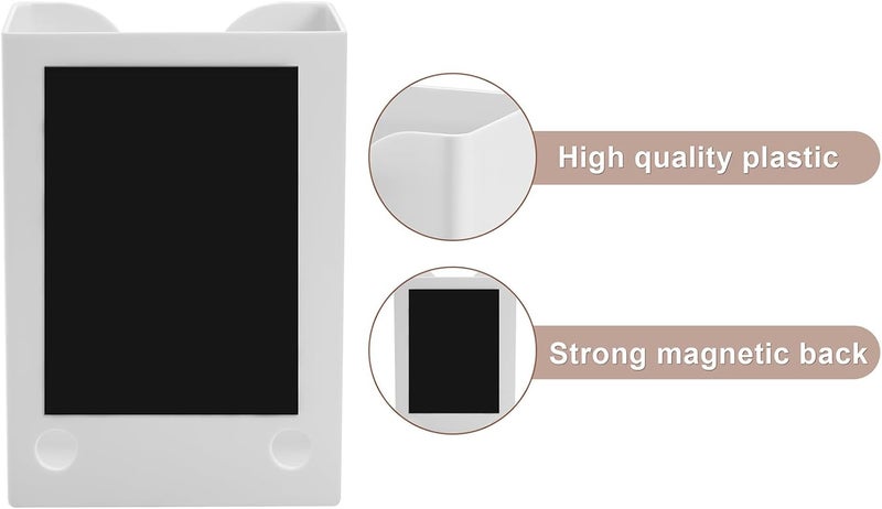 SUBEKYU Magnetic Dryer Sheet Holder for Laundry Room, Dryer Sheet Container,Dryer Sheet Dispenser,Plastic Wall Dryer Sheet Box for Laundry Organization and Storage,Fabric Sheet Holder,White - Image 3