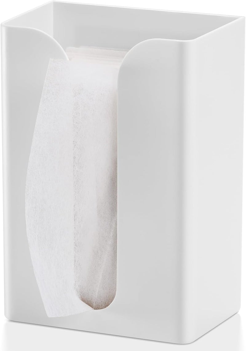 SUBEKYU Magnetic Dryer Sheet Holder for Laundry Room, Dryer Sheet Container,Dryer Sheet Dispenser,Plastic Wall Dryer Sheet Box for Laundry Organization and Storage,Fabric Sheet Holder,White - Image 1