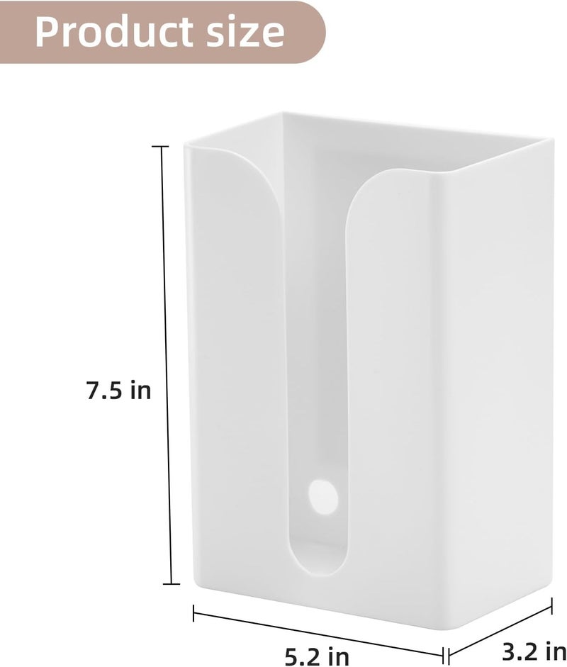 SUBEKYU Magnetic Dryer Sheet Holder for Laundry Room, Dryer Sheet Container,Dryer Sheet Dispenser,Plastic Wall Dryer Sheet Box for Laundry Organization and Storage,Fabric Sheet Holder,White - Image 2