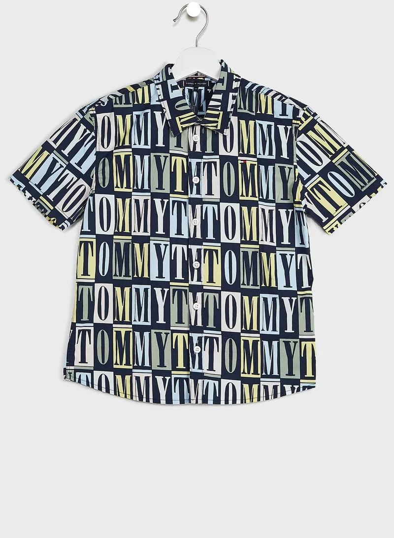 TOMMY HILFIGER Youth Aop Print Shirt