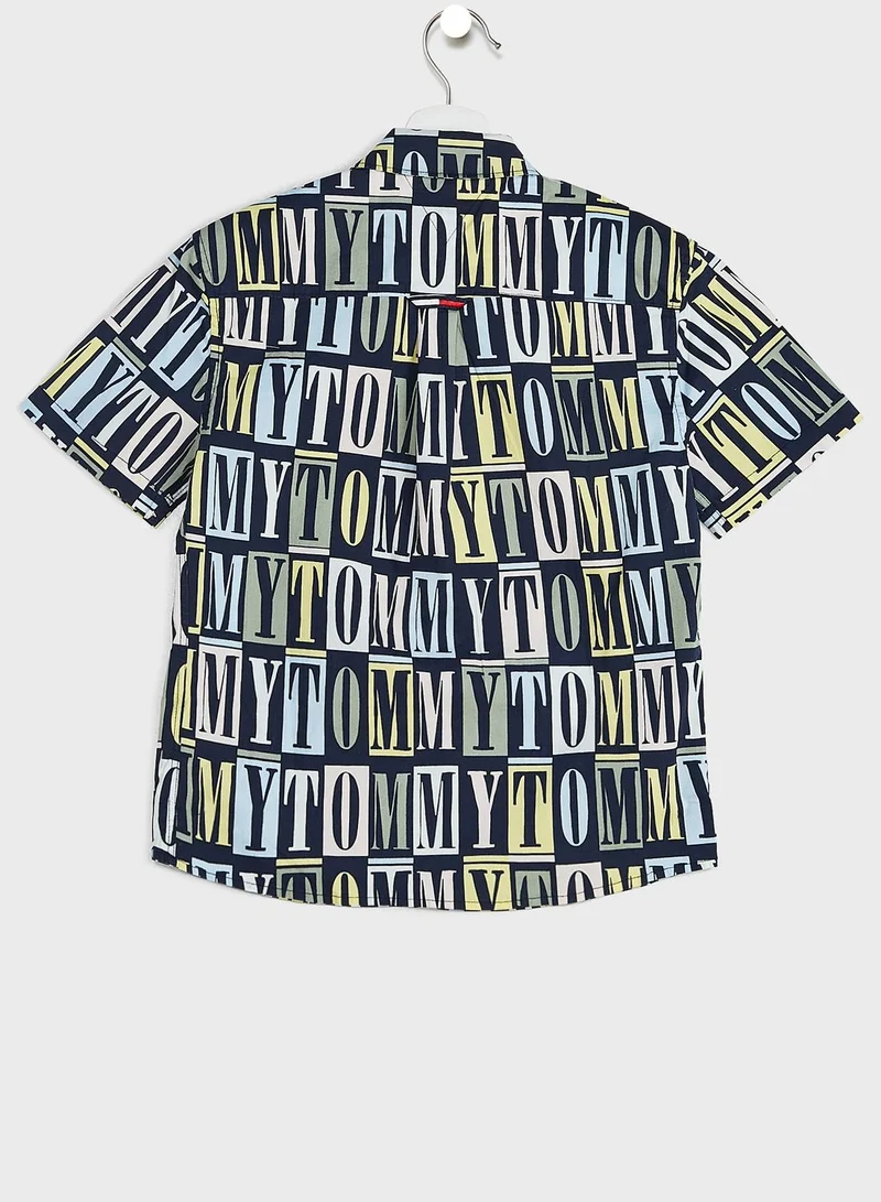 TOMMY HILFIGER Youth Aop Print Shirt