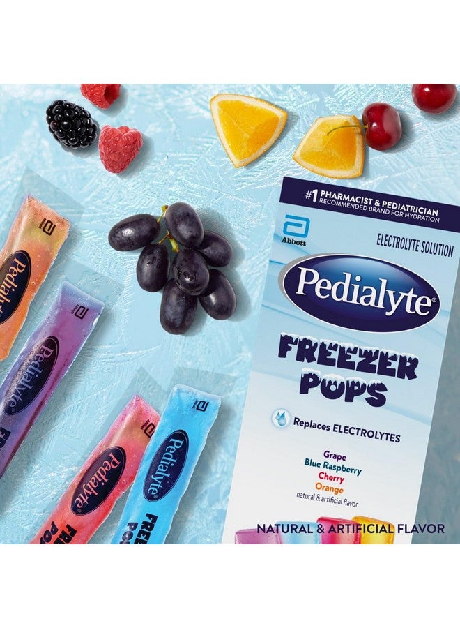 بيدياليت مشروبات بيديالايت المُحلاة بالإلكتروليت، عبوة متنوعة للترطيب - عنب، توت أزرق، كرز، برتقال، عبوة من 64 قطعة - Image 1