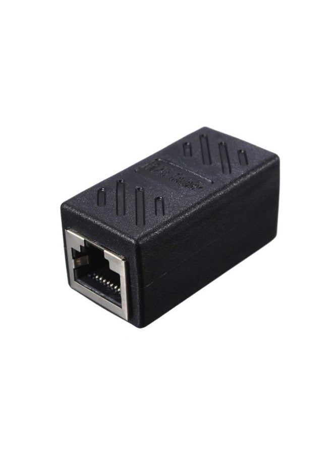 مع موصل كابل شبكة RJ45 محمي، وصلة شبكة مزدوجة الرأس، رأس مستقيم للشبكة، امتداد الوحدة - اللون: رأس مرور شبكة محمي - Image 2