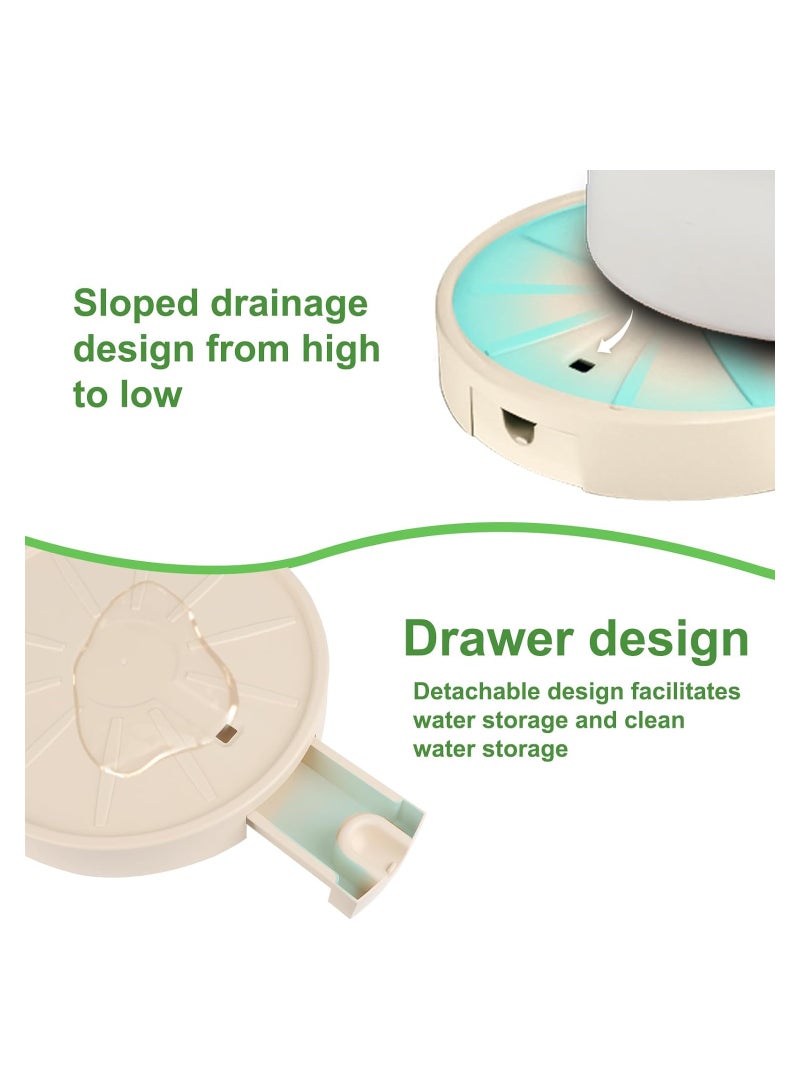 2-Pack 13-Inch Plant Caddies with Hidden Wheels and Drainage Tray, 360° Rolling Plant Stands for Easy Transport of Large Flower Pots in Office, Patio, and Garden. Heavy Duty Design. - Image 4