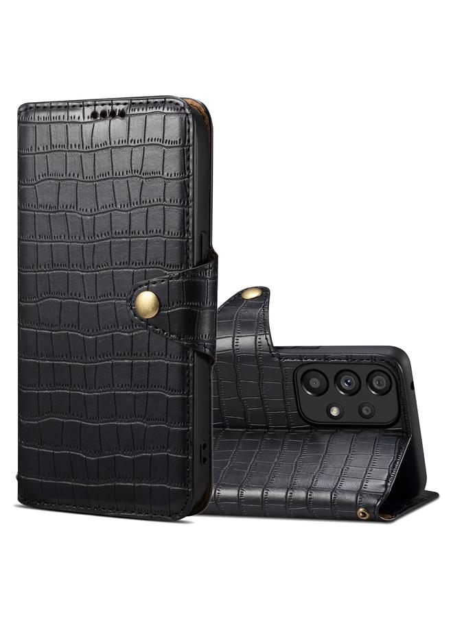 Case For Samsung Galaxy A32 Crocodile Texture Oil Edge Leather Phone Case