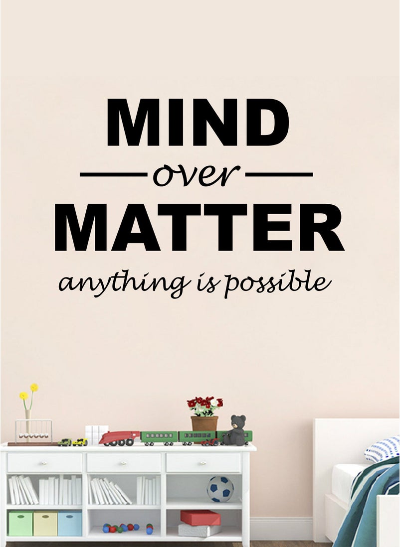Spoil Your Wall Mind Over Matter Wall Decal - Wall Arts Home Décor - Wall Sticker, 70x50 cm by Spoil Your Wall  - Image 1