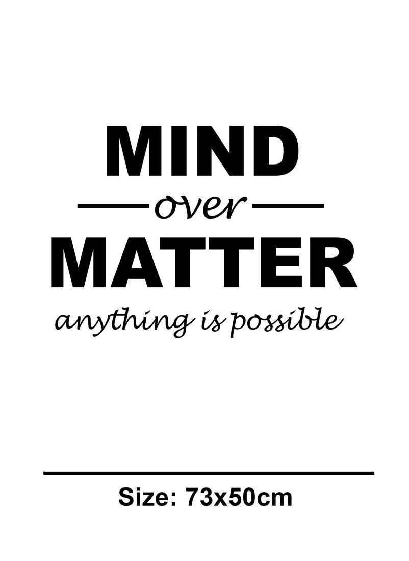 Spoil Your Wall Mind Over Matter Wall Decal - Wall Arts Home Décor - Wall Sticker, 70x50 cm by Spoil Your Wall  - Image 3