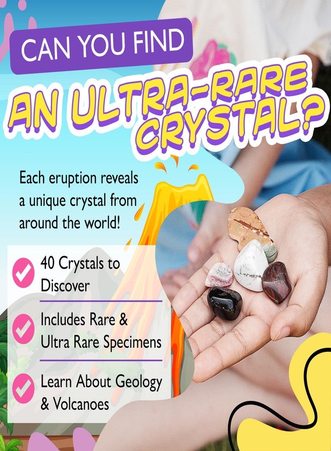Relaxcation Bath Bombs Volcano Potion Kit for Kids - Fun Fizzy Bath Bombs Gift Set - Colorful Bath Time Fun for Girls & Boys - Set of 4 - Image 3