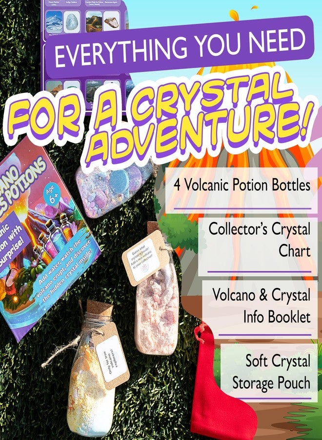 Relaxcation Bath Bombs Volcano Potion Kit for Kids - Fun Fizzy Bath Bombs Gift Set - Colorful Bath Time Fun for Girls & Boys - Set of 4 - Image 2