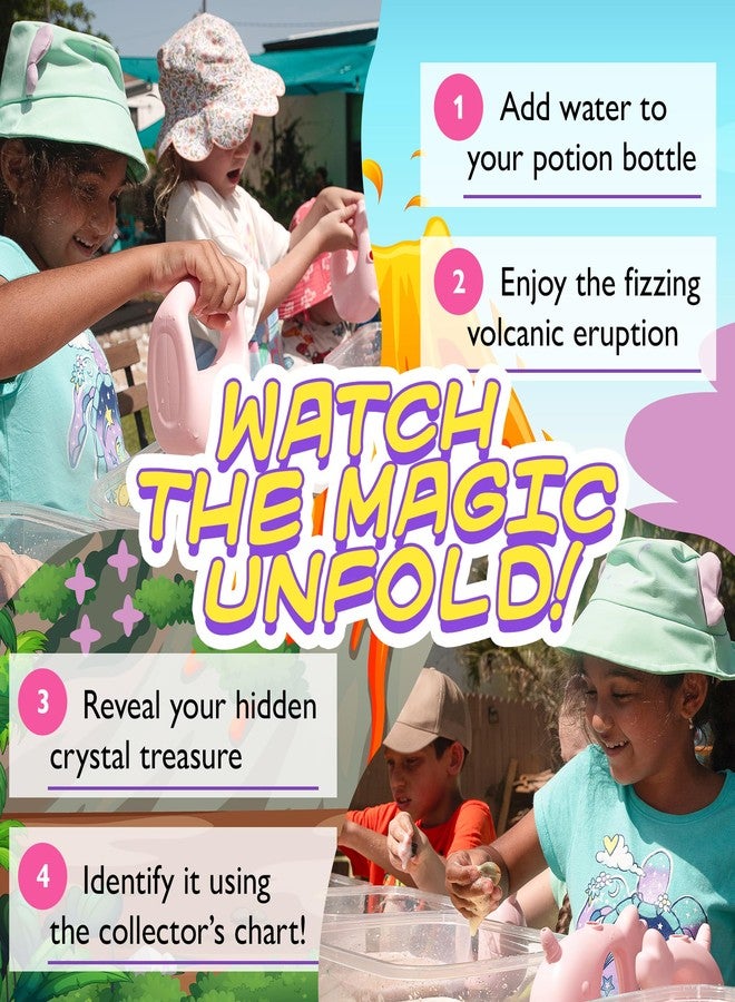 Relaxcation Bath Bombs Volcano Potion Kit for Kids - Fun Fizzy Bath Bombs Gift Set - Colorful Bath Time Fun for Girls & Boys - Set of 4 - Image 4