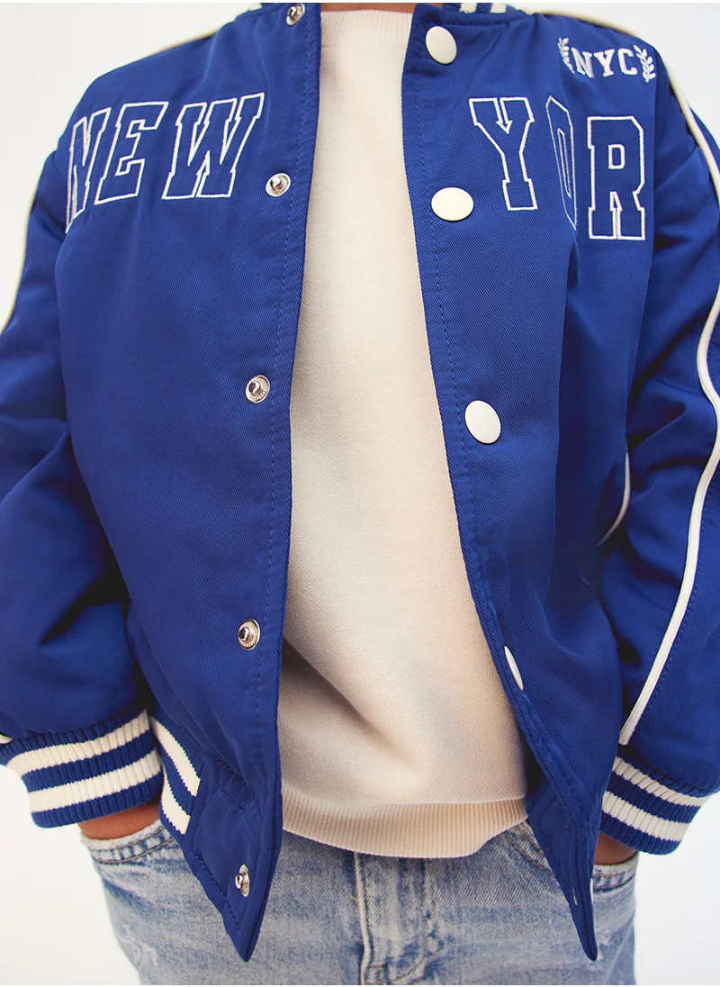 اتش اند ام Padded Baseball Jacket