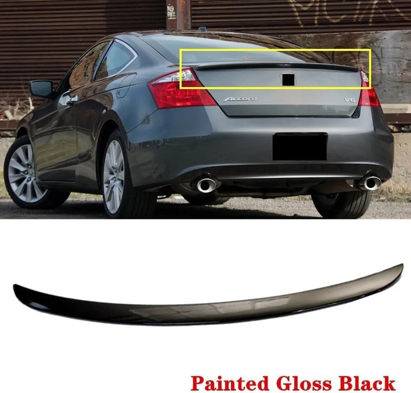 MUTUSAISI Gloss Black Rear Trunk Lip Spoiler Wing for Honda Accord Coupe 2008-2012 - Image 5