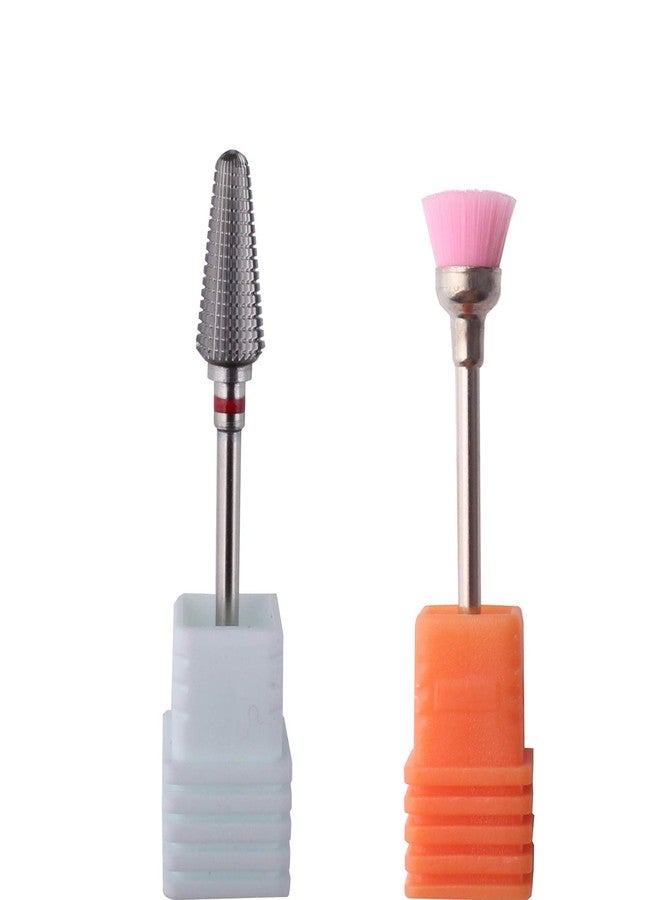 MZCMSL Tornado Carbide Nail Bit for Removing Acrylic,3/32 Shank efile Bit(Silver,Fine) - Image 2