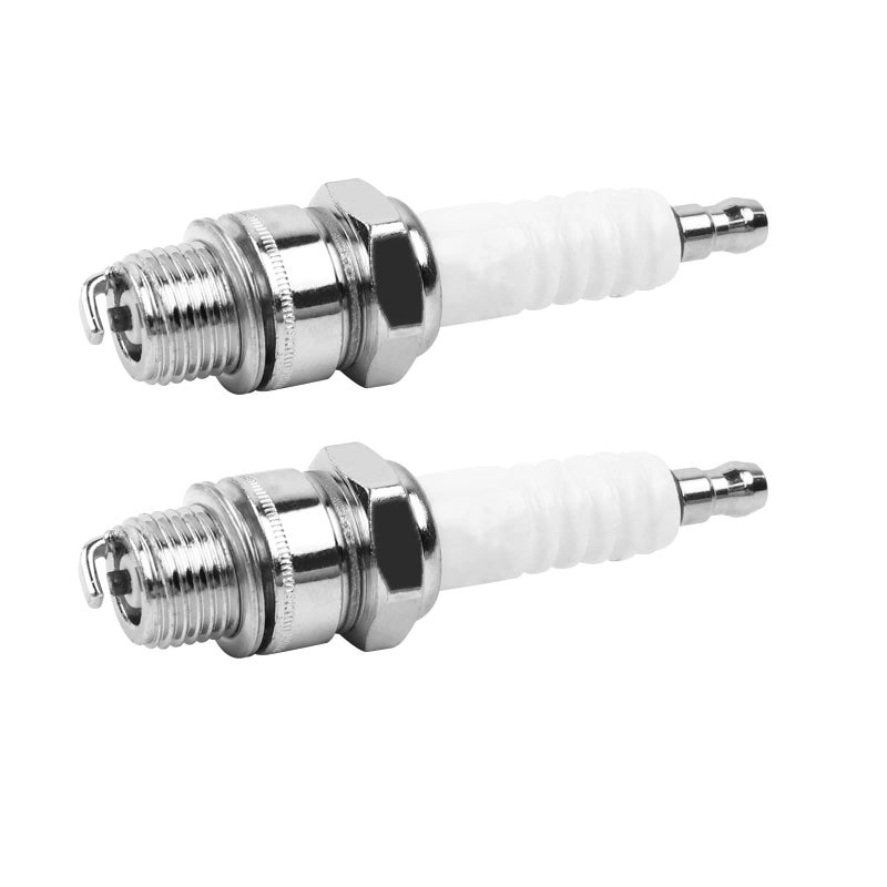 FLYPIG Z4C 49cc 2 Stroke Engine Spark Plug for 50cc 60cc 66cc 70cc 80cc 2Stroke Engine Motorized Bicycle Bike Moped Scooter 2pcs