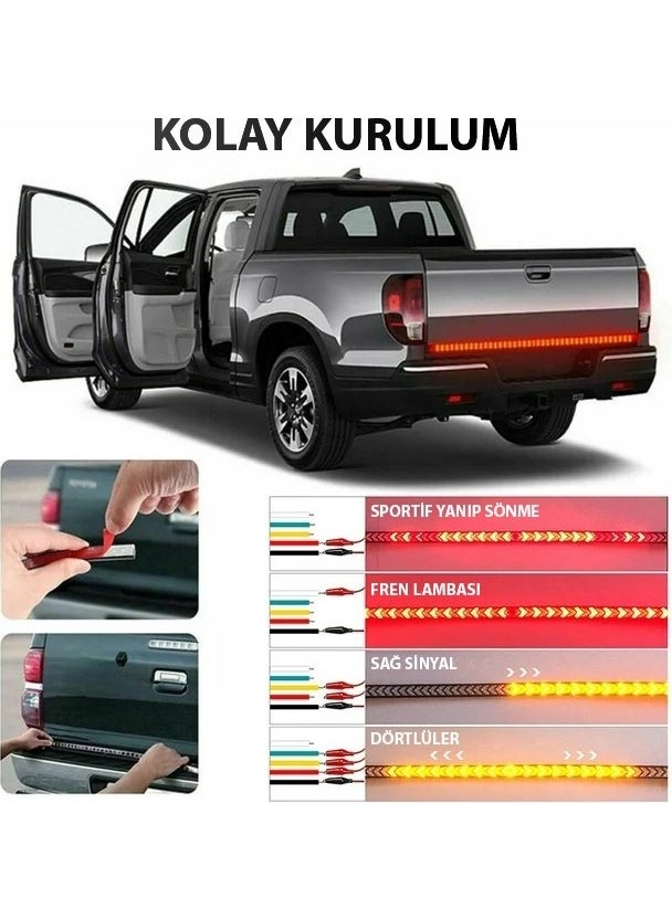Techmaster سيارة بيك أب للخدمات الشاقة 4x4 سهم اتجاه تحت الصندوق إشارة LED 120 سم  - Image 5