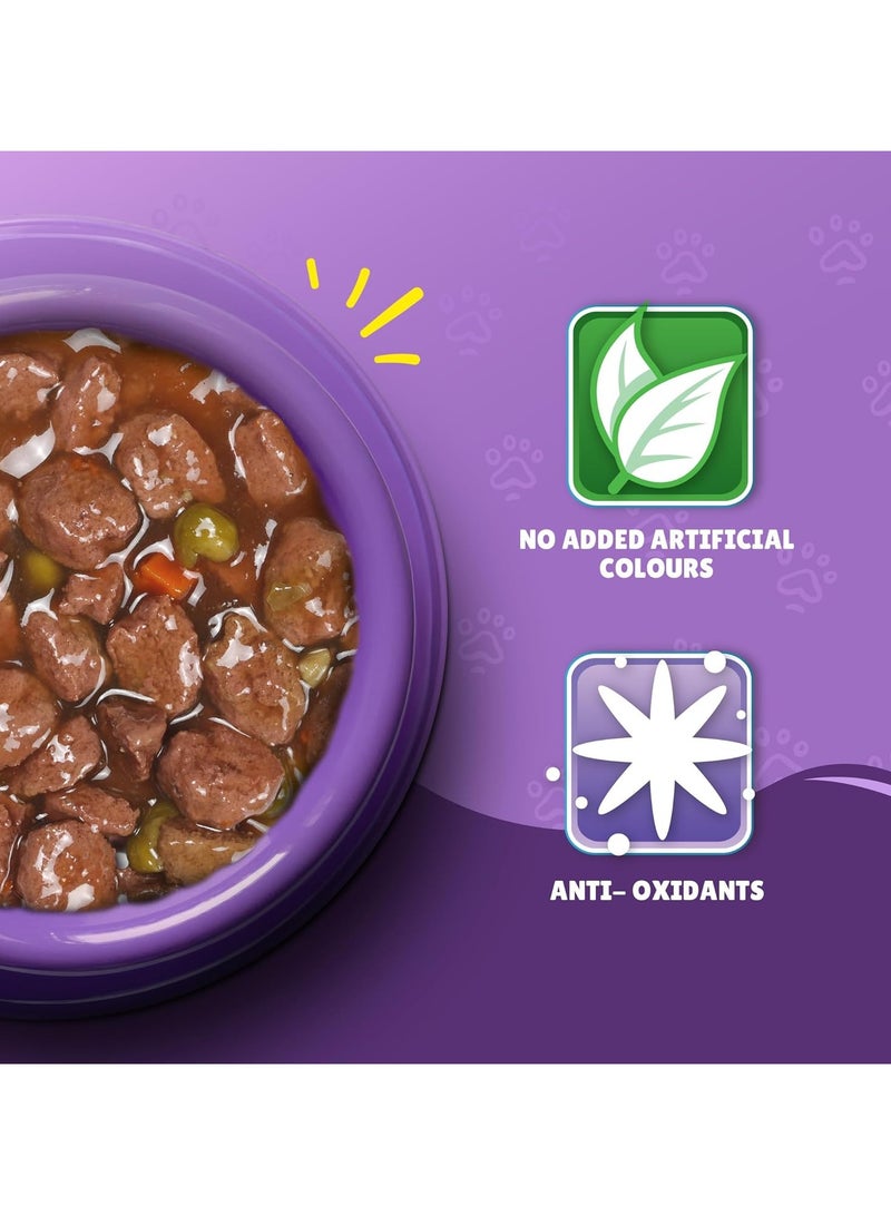 PURINA Friskies Beef In Gravy Wet Cat Food Pouch 85 G - Image 4