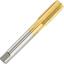Aceteel Aceteel Metric M14 X 2.0 HSS Ti-Coated Straight Flute Thread Tap, M14 X 2.0mm Titanium Coated Thread Machine Tap Right  - Image 1