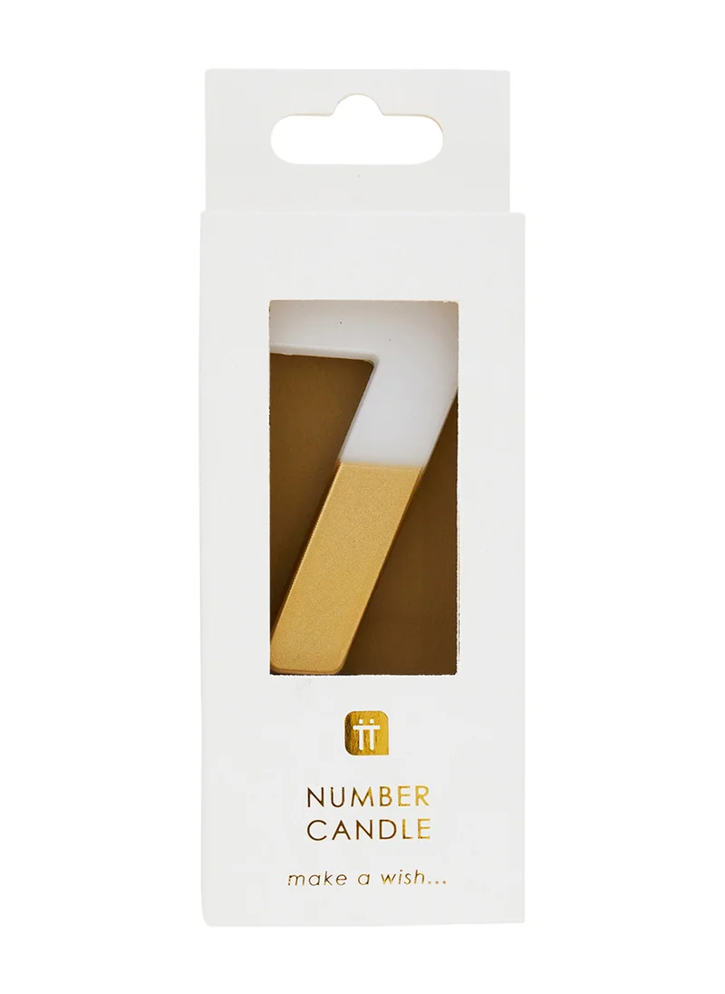 Talking Tables Talking Tables 7 Number Birthday Candles, Gold Candle for Cake Decoration, Candle for Birthday Cake Topper, Anniversary Cake Number Candle. Candles stick for special occasions such as birthdays and Anniversaries.