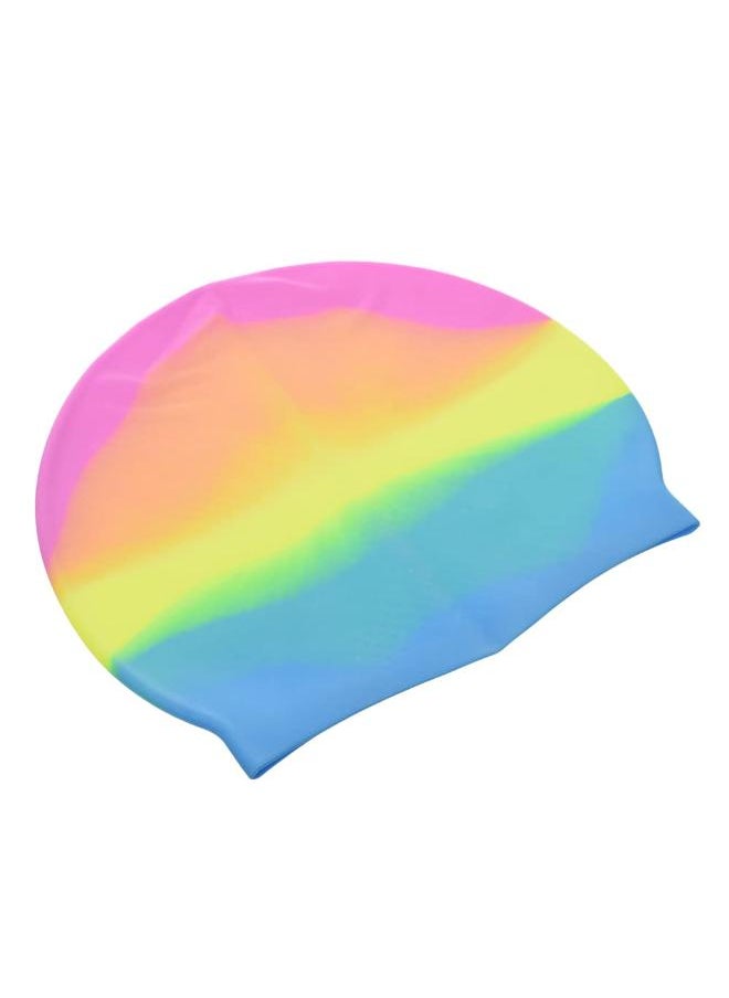 Generic Generic Silicone Watertight Swim Cap With Long Lasting And Water Resistant For Adults - Multi Color 