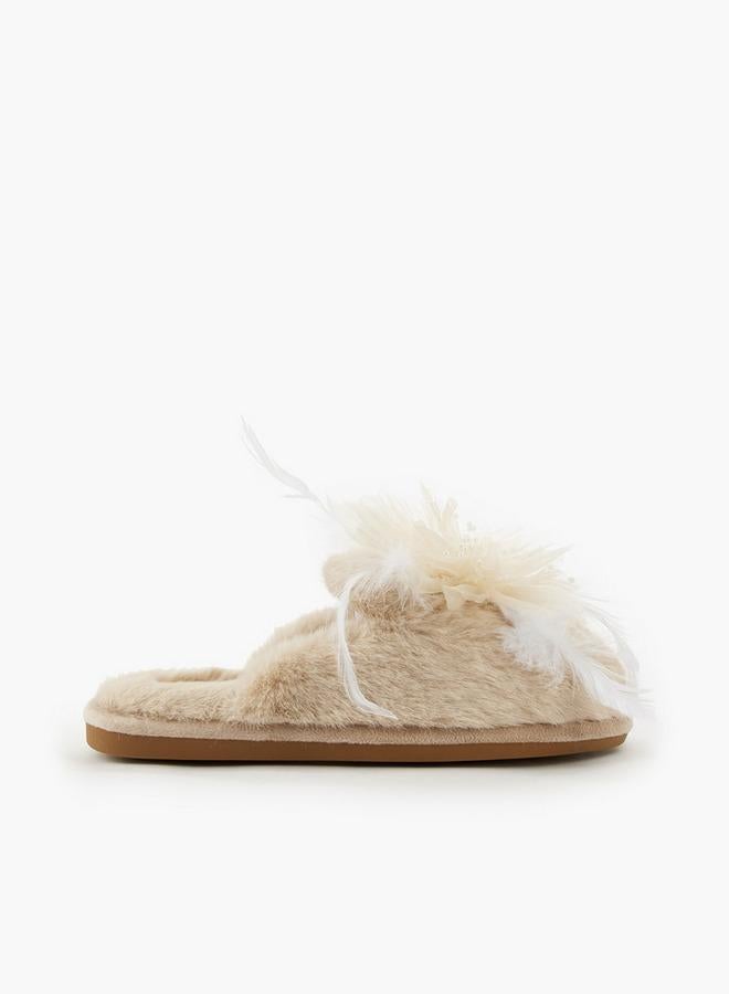 Le Confort Women Floral Accent Bedroom Slides - Image 2