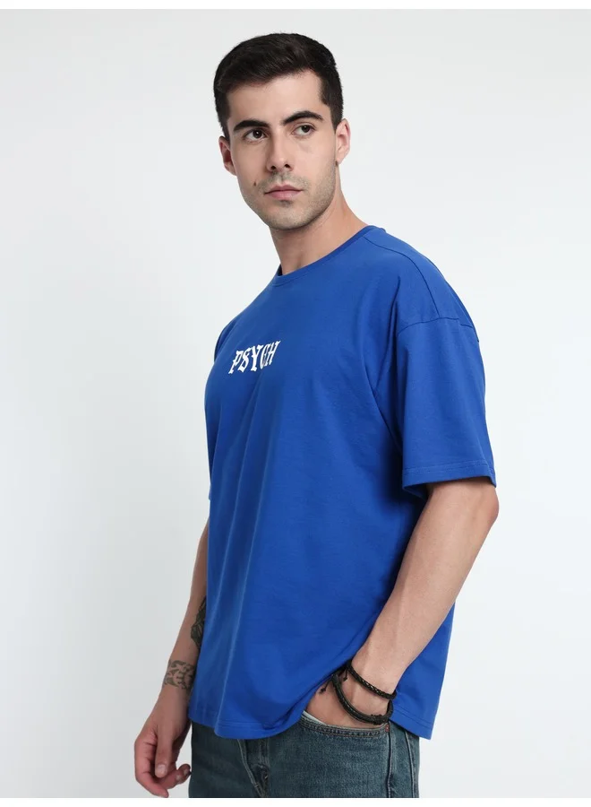 Beyoung Psych Printed Oversized T-shirt for Men