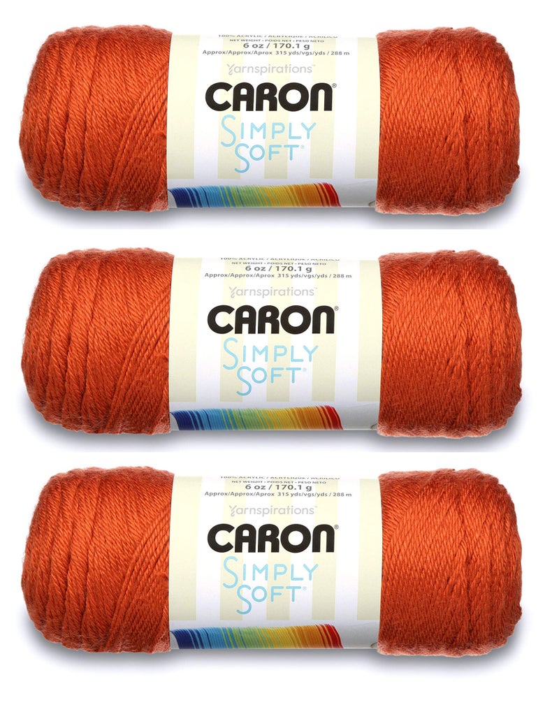 Caron Simply Soft Yarn Solids 3Pack Pumpkin H970039765
