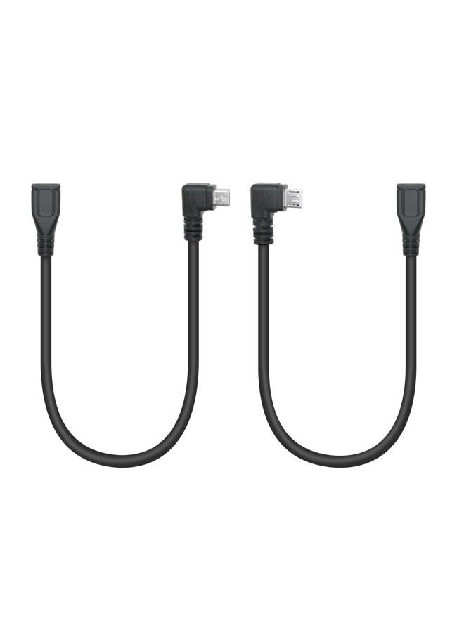 Maixbomr Short Micro USB Cable 9 inch, Micro USB Male to Female Power Charging Cable, Charger Cable - Image 1